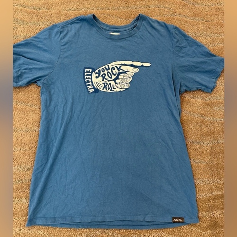 Electra “you rock, let’s roll” tee shirt.